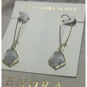 KENDRA SCOTT 14K Gold Plated Carrine Earrings in Slate